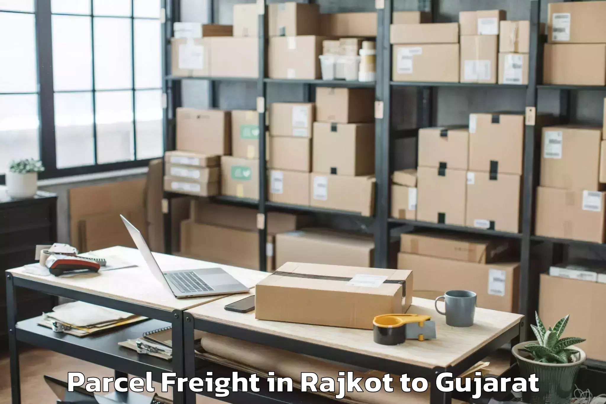 Leading Rajkot to Palaj Parcel Freight Provider